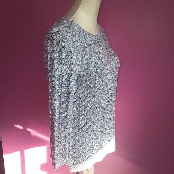 Talbot's ladies blue/white Knit Crew Neck Sweater (Size XS) - Picture 5 of 9